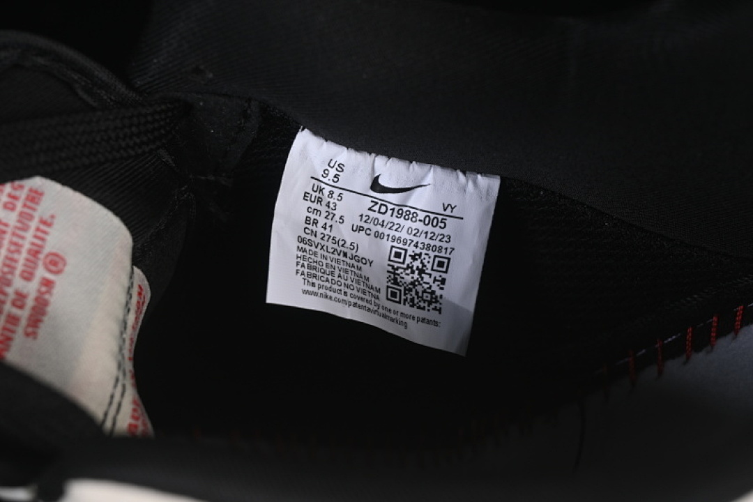 Nike [ZD1988-005]-[AIR FORCE 1 07 LOW WHITE/BLACK]-[WOMAN:36-39]-[MAN:40-45] - Image 6