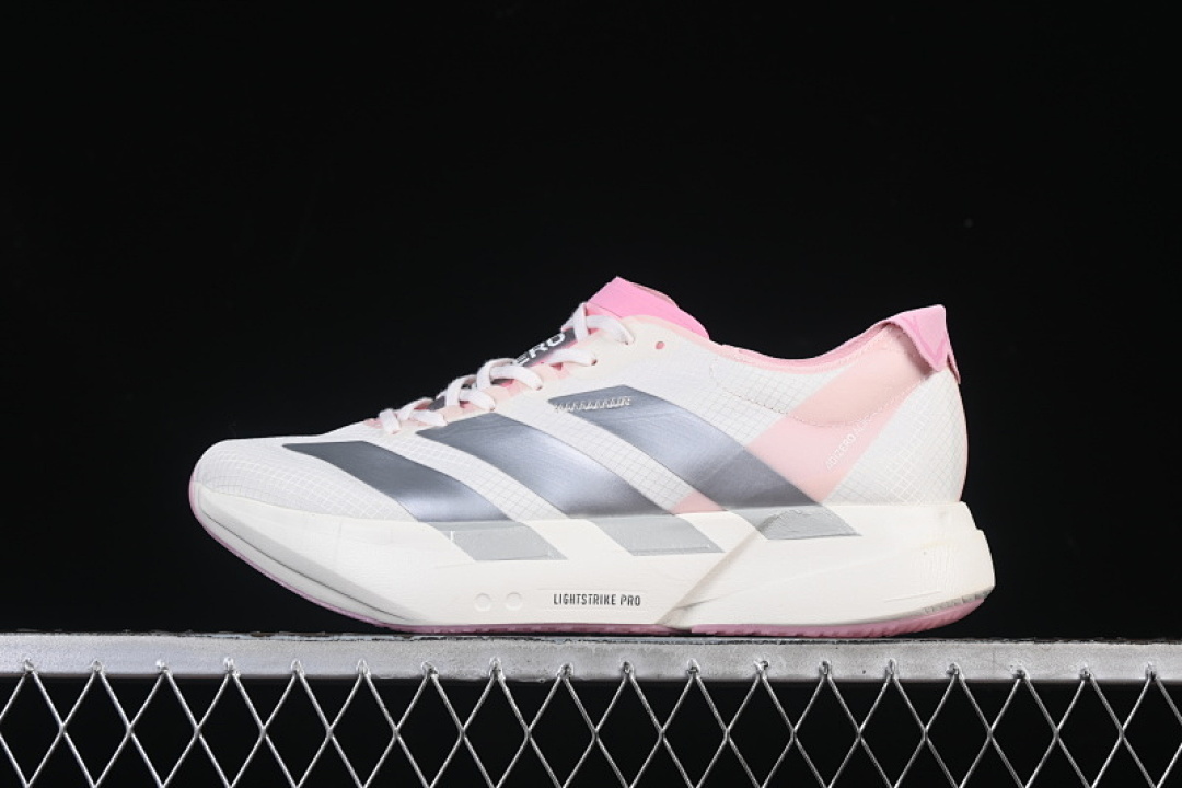 Adidas [JQ4445]-[ADIZERO ADIOS 4 M WHITE/SILVER/PINK]-[WOMAN:36-39]-[MAN:40-46], photo 1
