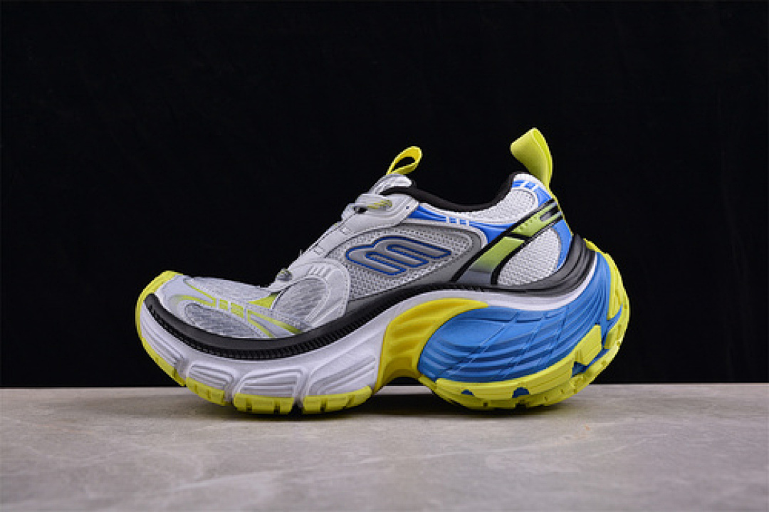 Unbranded [W2MV27019]-[BA*LEN*CIAGA TRACK SNEAKER WHITE/SILVER/YELLOW/GREEN]-[WOMAN:35-39]-[MAN:40-46], photo 1