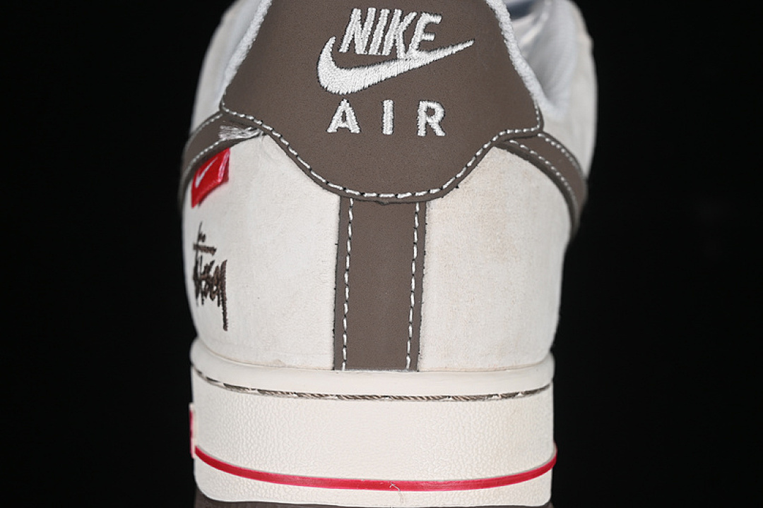 Nike [SJ6698-025]-[AIR FORCE 1 07 LOW WHITE/GREY/BROWN]-[WOMAN:36-39]-[MAN:40-45] - Image 7