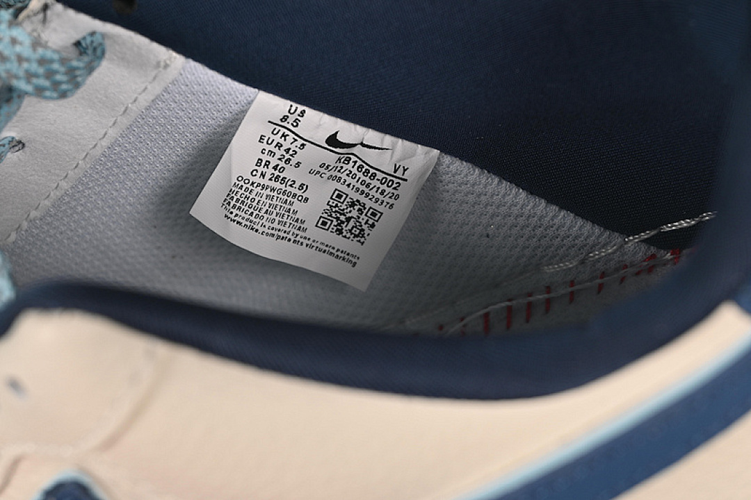 Nike [KB1688-002]-[AIR FORCE 1 07 LOW BAPE WHITE/BLUE]-[WOMAN:36-39]-[MAN:40-45] - Image 6