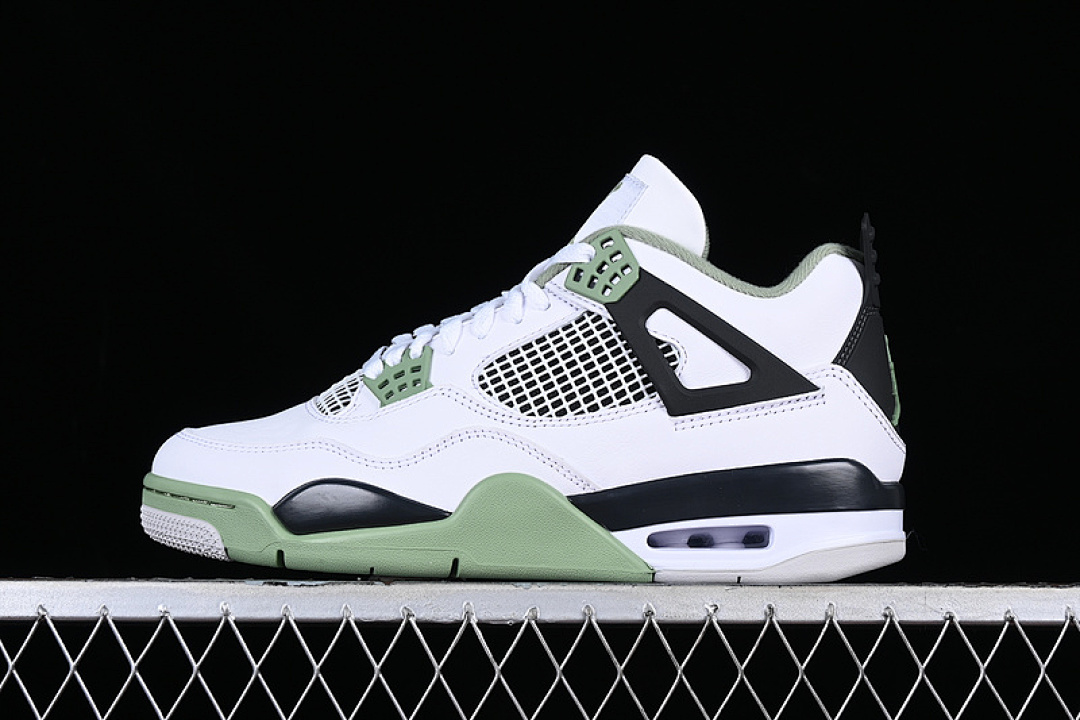 Jordan [AQ9129-103]-[AIR JORDAN 4 RETRO SEAFOAM WHITE/OIL GREEN/DARK ASH/NEUTRAL (GREY]), photo 1