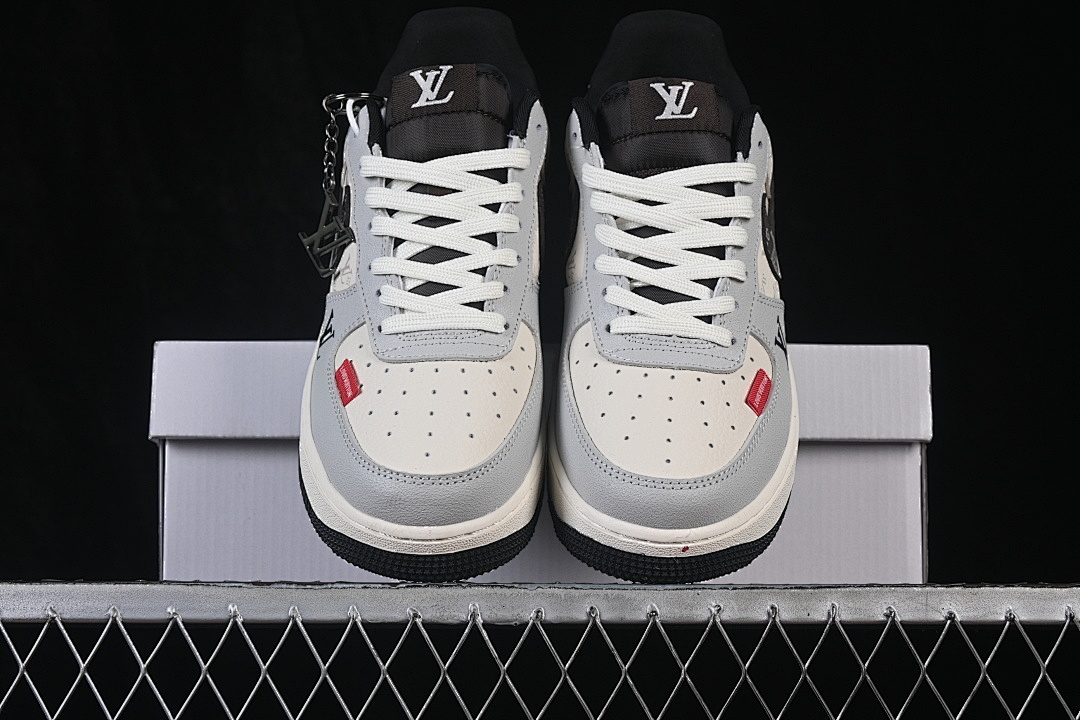 Nike [DF0188-138]-[AIR FORCE 1 07 LOW CASUAL SNEAKERS WHITE/GREY/BLACK]-[WOMAN:36-39]-[MAN:40-45] - Image 13
