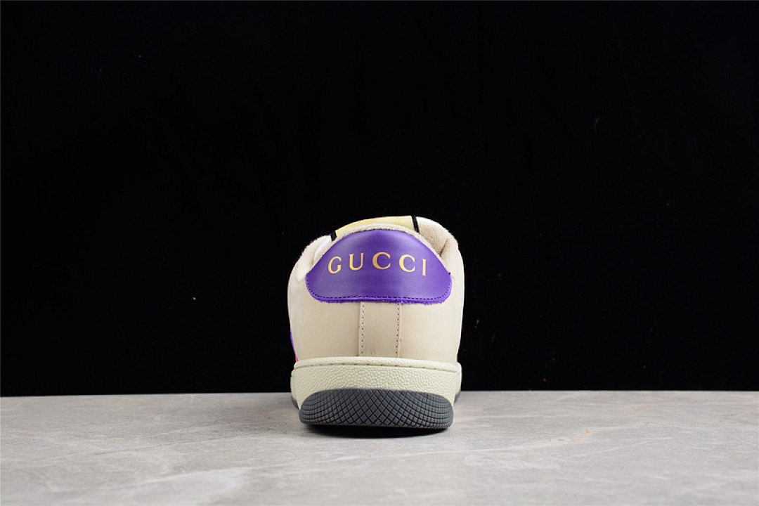 Gucci [GU*CCI DISTRESSED SCREENER SNEAKER BEIGE/PURPLE/RED]-[WOMAN:35-39]-[MAN:40-45] - Image 12