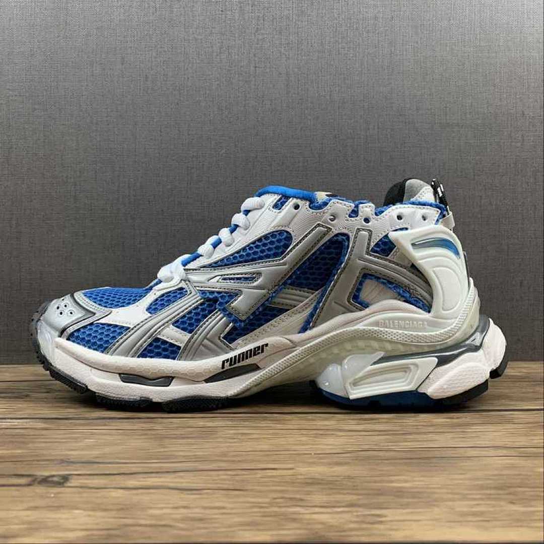 Unbranded [677403-W3RB8-4912]-[RUNNER SNEAKER SHOES GREY/BLUE/BLACK]-[WOMAN:35-39]-[MAN:40-46], photo 1