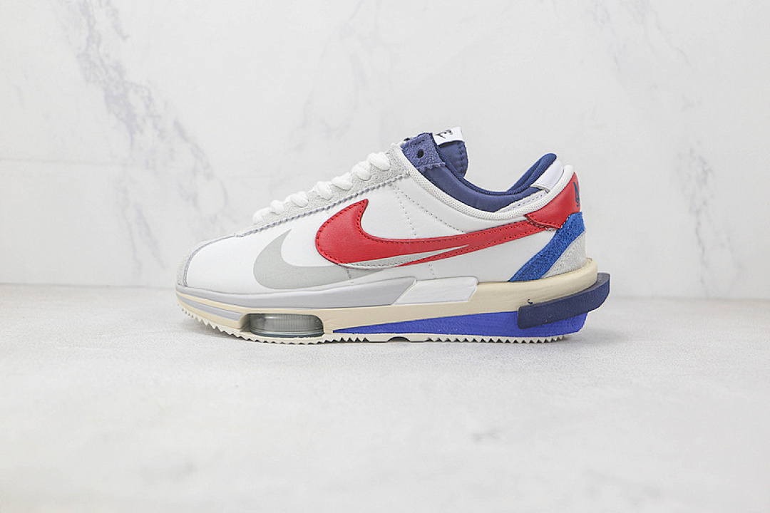 Sacai [DQ0581-100]-[SACAI X CORTEZ 4.0 OG 50TH ANNIVERSARY WHITE/BLUE/RED]-[WOMAN:36-39]-[MAN:40-45], photo 1