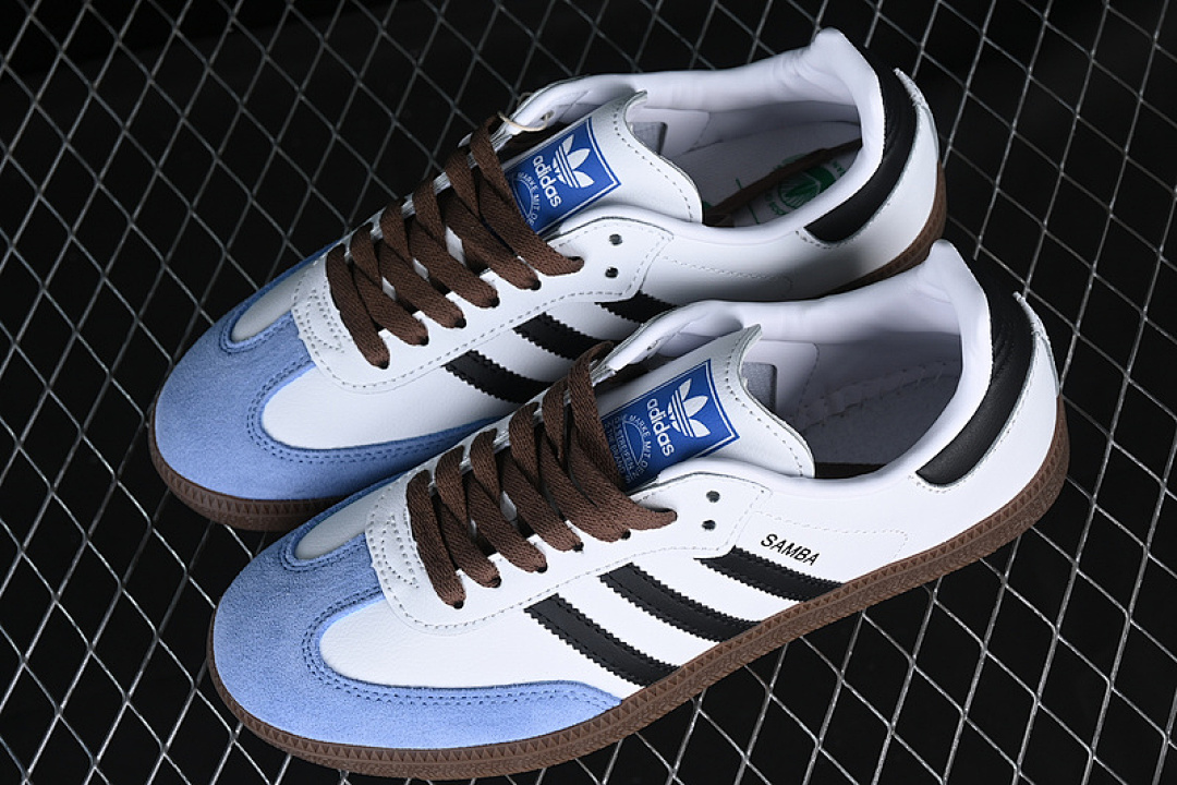Adidas [GP8366]-[ADIDAS SAMBA VEGAN WHITE/BLACK/BLUE]-[WOMAN:35-39]-[MAN:40-45] - Image 11