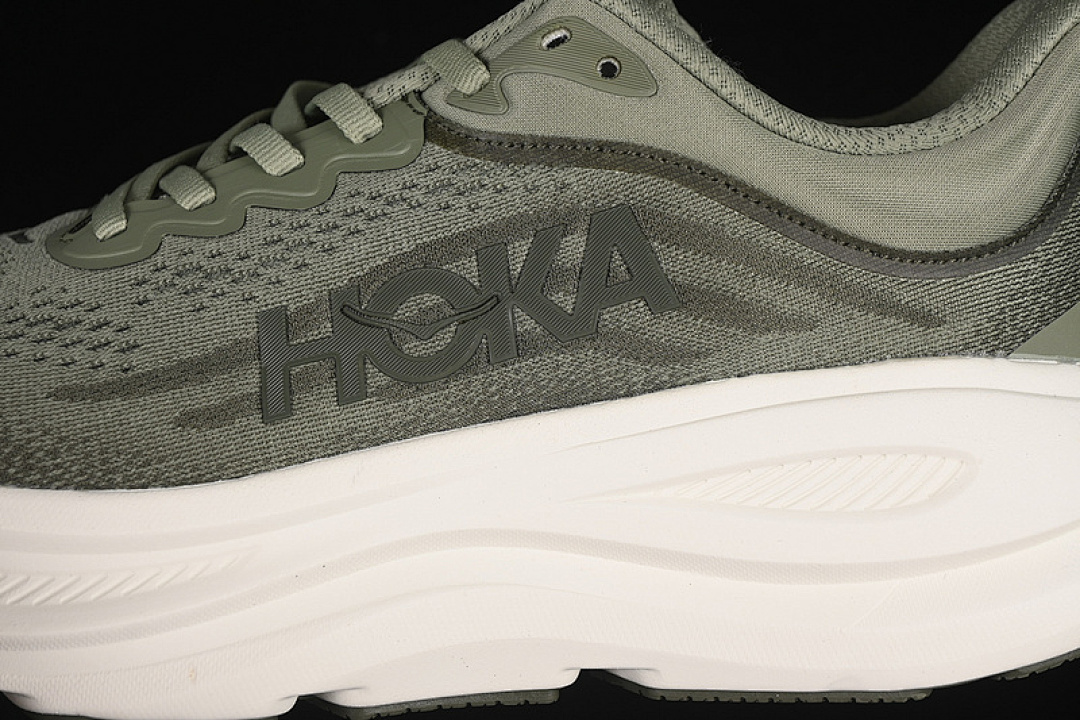 On Running [1162011 SSSC]-[HOKA ONE BONDI 9 WHITE/GREEN]-[WOMAN:36-39]-[MAN:40-45] - Image 7