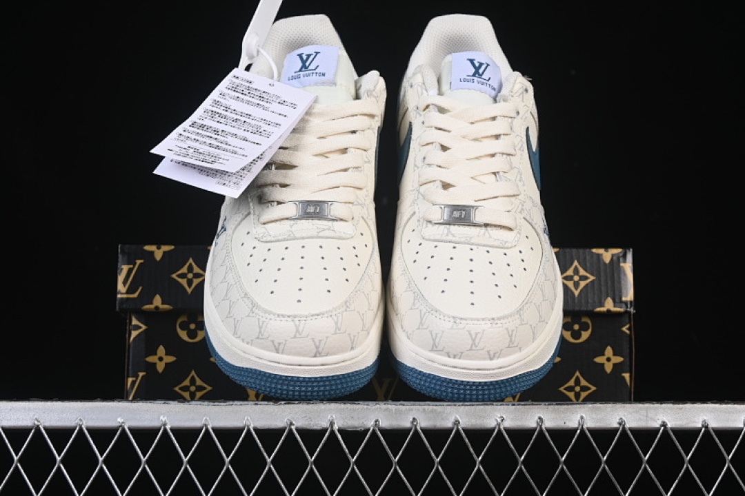 Nike [BZ6880-105]-[AIR FORCE 1 07 LOW LV WHITE/BLUE]-[WOMAN:36-39]-[MAN:40-45] - Image 12