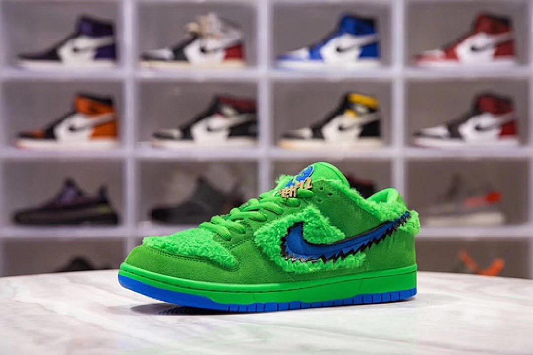 Unbranded [CJ5378-300]-[H12 GRATEFUL DEAD X DUNK LOW SB GREEN BEAR ELECTRIC GREEN/GAME ROYAL/BLACK], photo 1
