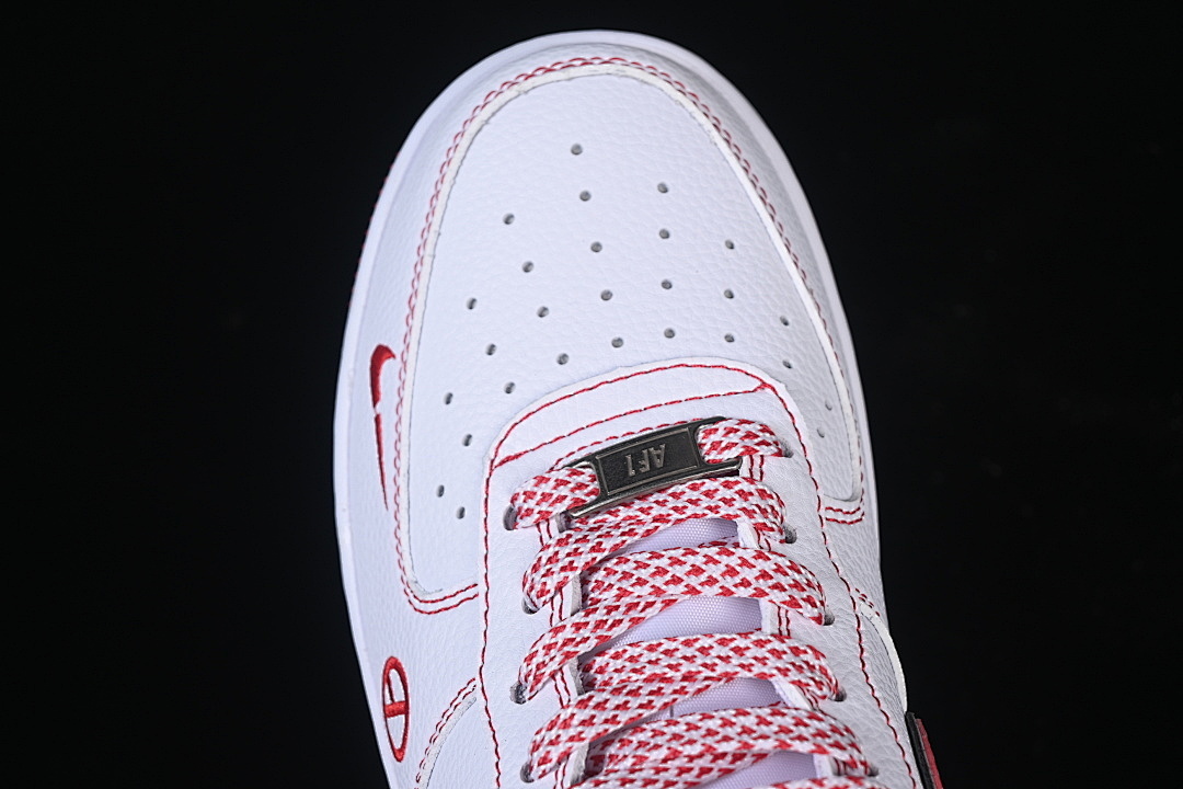 Nike [HV5999-008]-[AIR FORCE 1 07 LOW CASUAL SNEAKERS RED/WHITE]-[WOMAN:36-39]-[MAN:40-45] - Image 9