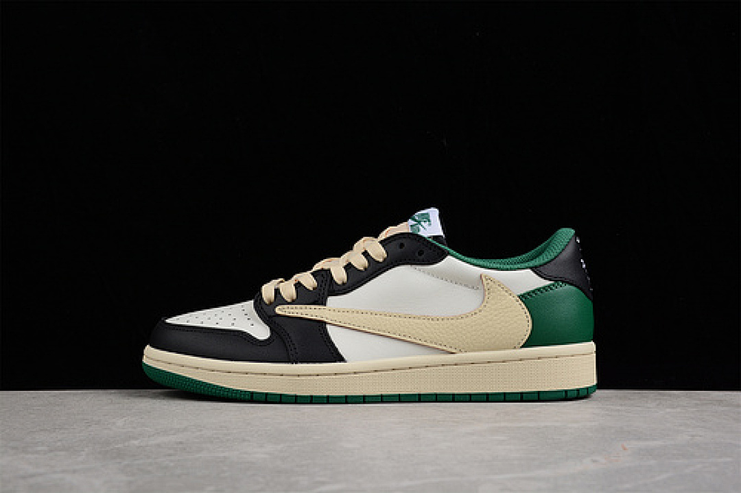 Jordan [DM7866-128]-[TRAVIS SCOTT X AIR JORDAN 1 RETRO LOW GREEN/BLACK/WHITE]-[UNISEX:36-47.5], photo 1