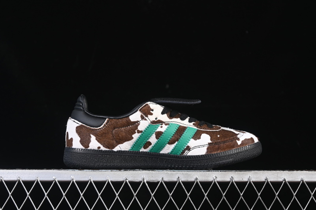 Adidas [JS3930]-[SAMBA LT COW PRINT BLACK/WHITE/COLLEGIATE GREEN]-[WOMAN:35.5-39]-[MAN:40-45] - Image 16