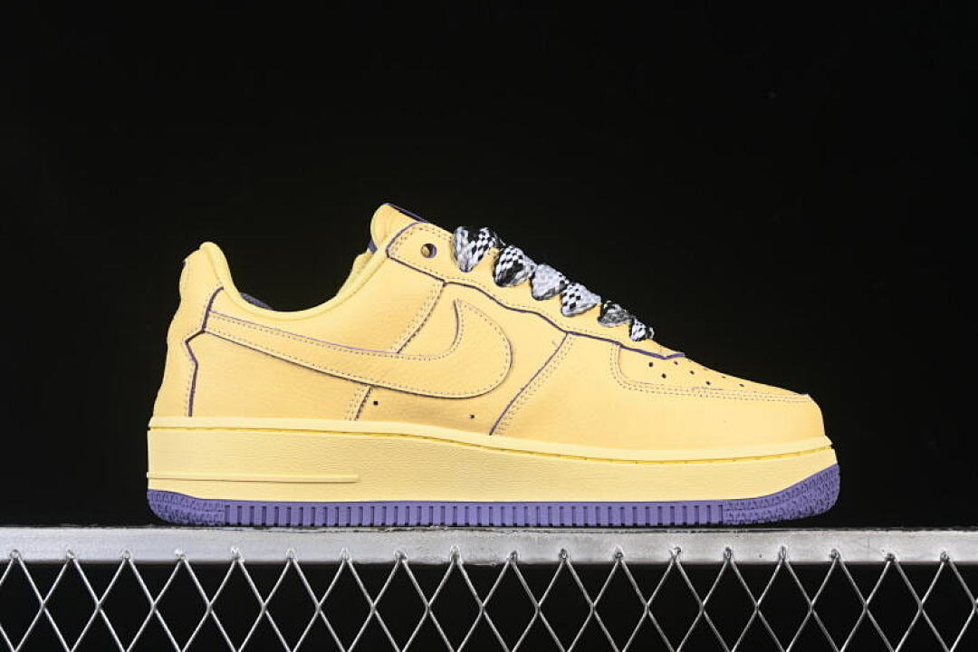 Nike [HV9408-700]-[AIR FORCE 1 07 LOW YELLOW/PURPLE/BLACK/WHITE]-[WOMAN:36-39]-[MAN:40-45] - Image 16