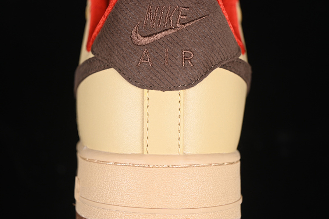 Nike [HQ3447-222]-[AIR FORCE 1 07 LOW LIGHT BRITISH TAN/CACAO WOW/SESAME/PECAN RED]-[UNISEX:36-45] - Image 7