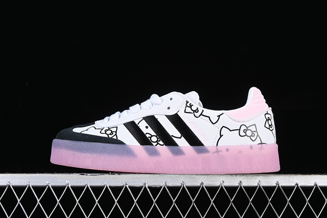 Adidas [IG4450]-[SAMBA VEGAN WHITE/BLACK/PINK]-[WOMAN:36-39]-[MAN:40-45] - Image 2
