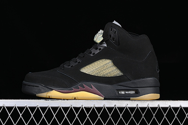 Jordan A MA MANIÉR AIR Jordan 5 LOW BLACK/GREY/YELLOW · FD1330-001, photo 1