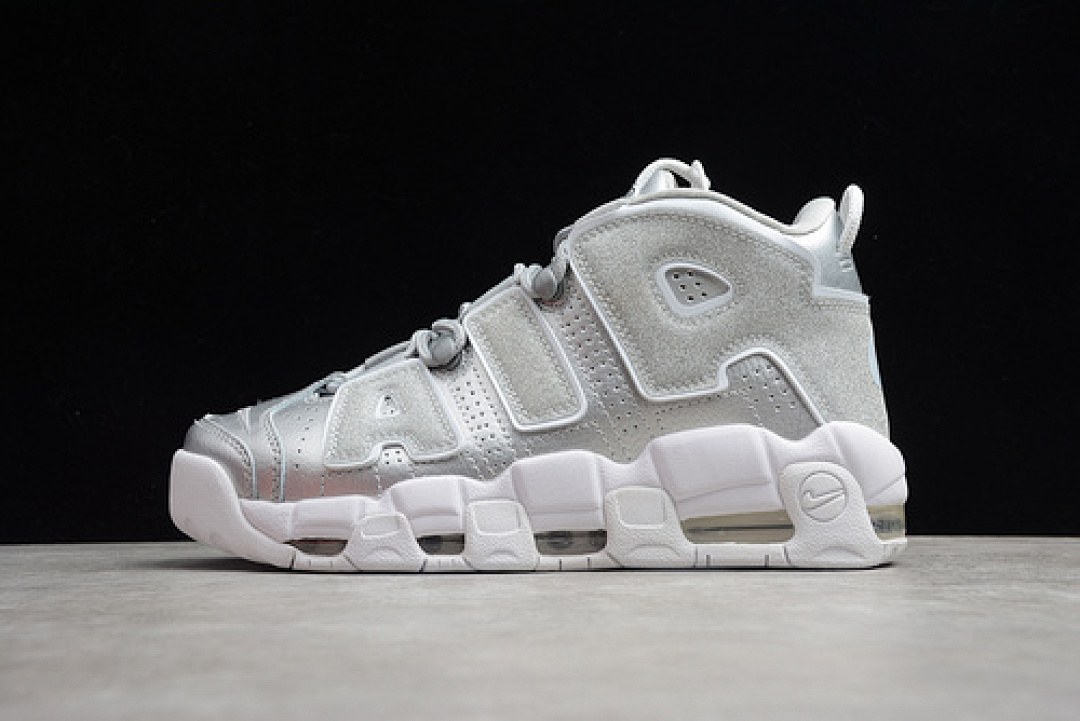 Nike Nike AIR MORE UPTEMPO METALLIC SILVER/WHITE/WHITE · 917593-003, photo 1