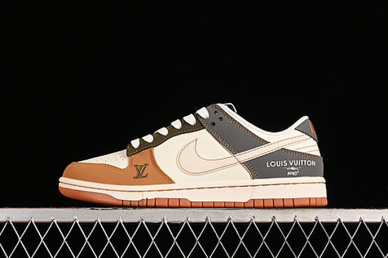 Nike SB DUNK LOW L*V WHITE/GREY/BROWN · DQ1098-356, photo 1