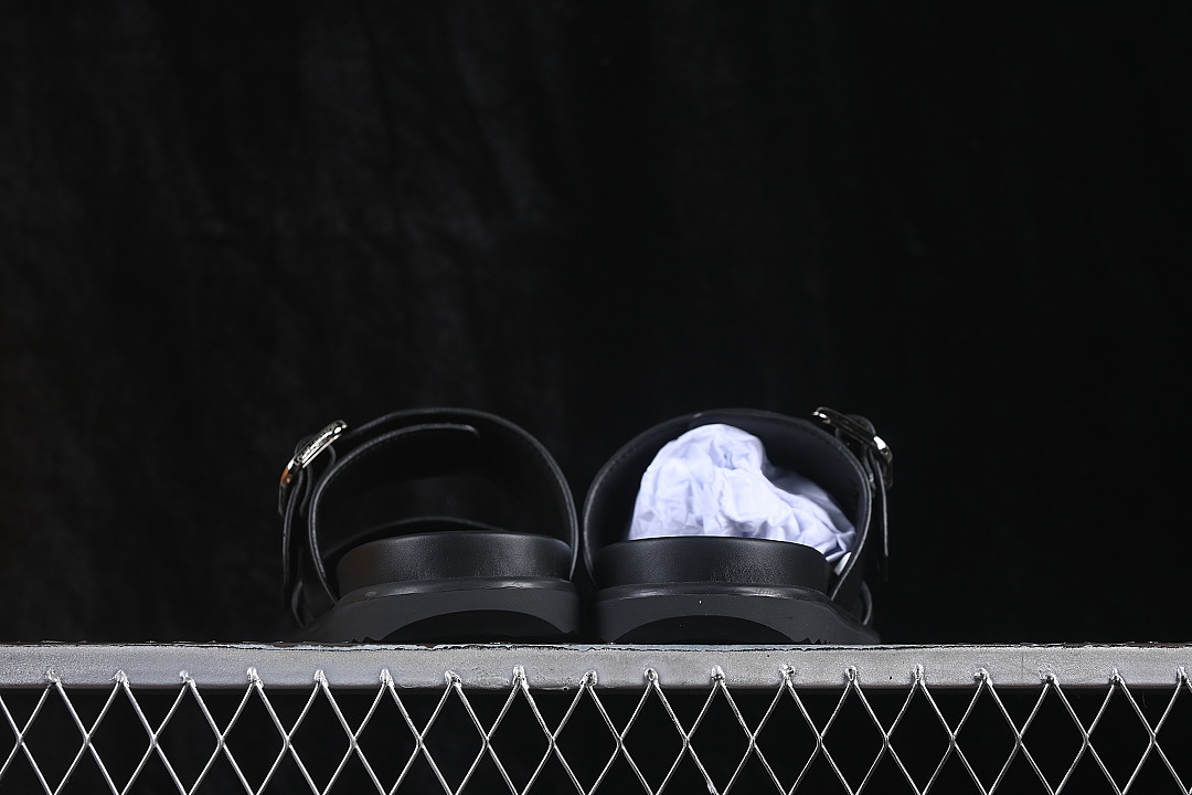 Louis Vuitton [VENICE COMFORT ROUND TOED ONE PIECE SLIPPERS BLACK/INKINESS]-[WOMAN:39]-[MAN:40-46] - Image 11