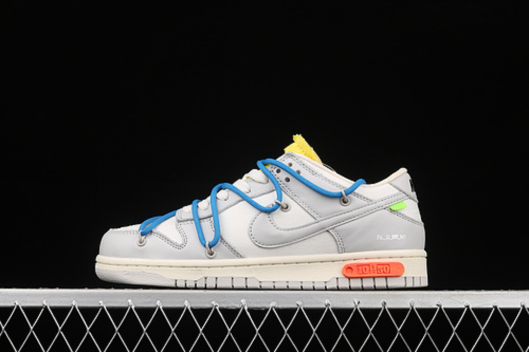 Off-White [DM1602-112]-[OFF-WHITE X DUNK LOW 'LOT 10 OF 50'SAIL/NEUTRAL GREY/BATTLE]-[UNISEX:36-47.5], photo 1
