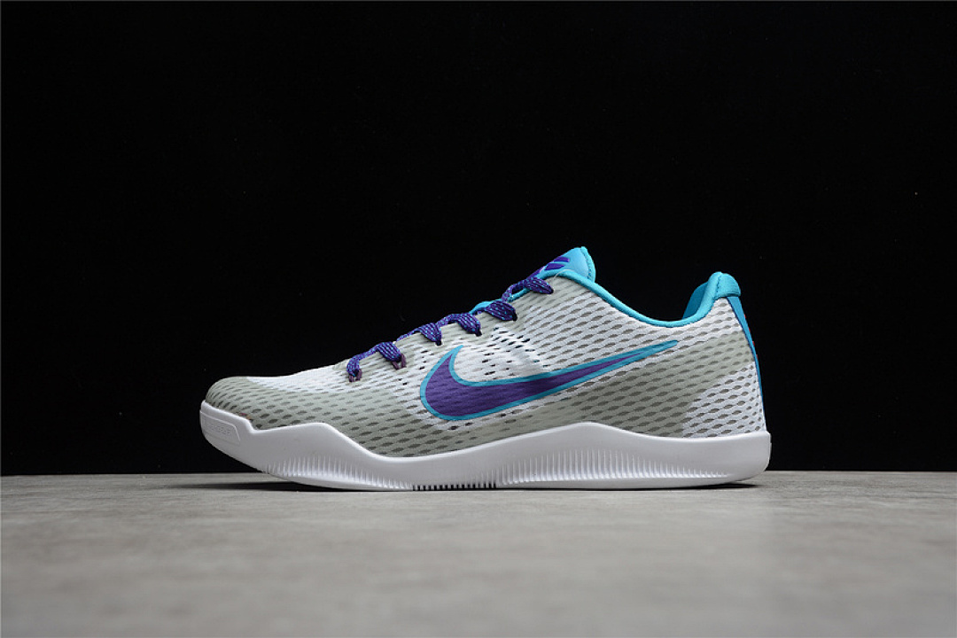 Nike [836184-154]-[KOBE 11 EP DRAFT DAY WHITE/BLUE LAGOON/COURT PURPLE]-[MAN:40-46] - Image 7