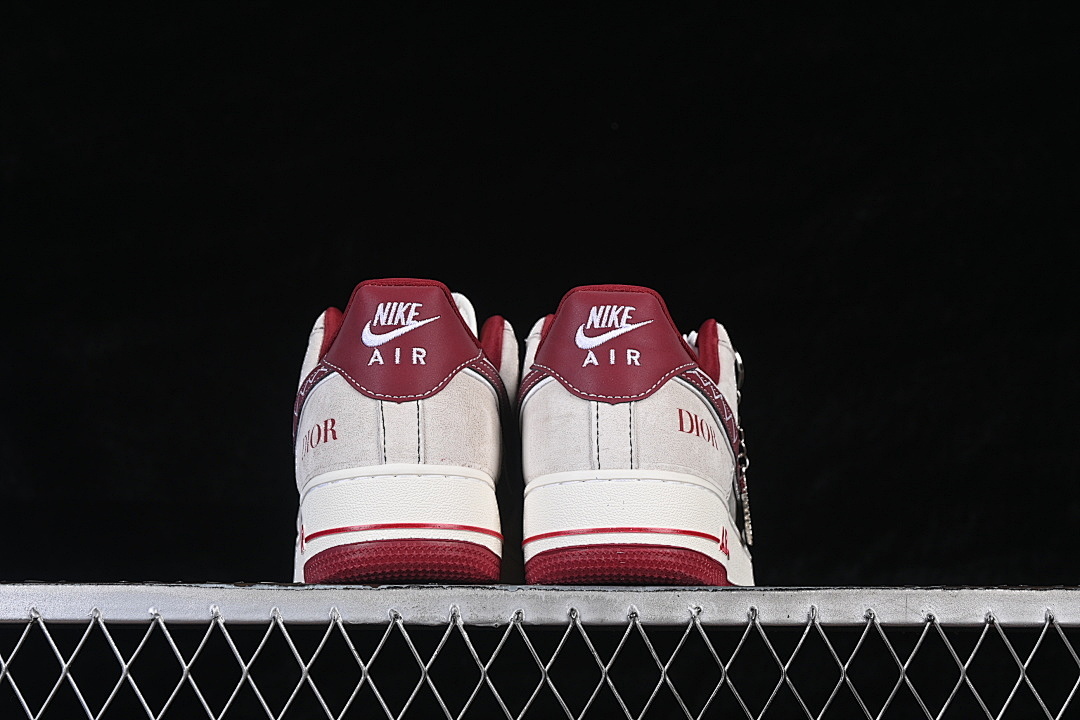 Nike [SY1388-028]-[AIR FORCE 1 07 LOW WHITE/GREY/WINE RED]-[WOMAN:36-39]-[MAN:40-45] - Image 14