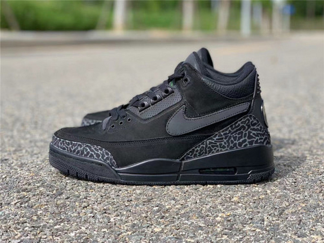 Jordan [AJ3-902027]-[AIR JORDAN 3 TINKER BLACK CAT BLACK/BLACK/BLACK]-[MAN:40-47.5], photo 1