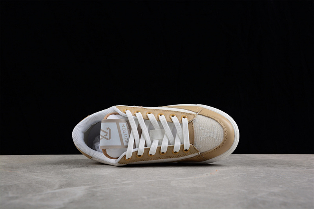 Chanel [L*V TRAINER SNEAKERS WHITE/WHITE/BROWN]-[WOMAN:35-39]-[MAN:40-45] - Image 3