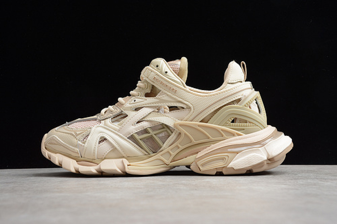 Unbranded [ECBL907327A]-[GZ BA*LEN*CIAGA TRACK 2.0 SNEAKER BEIGE/WHITE]-[UNISEX:36-45], photo 1