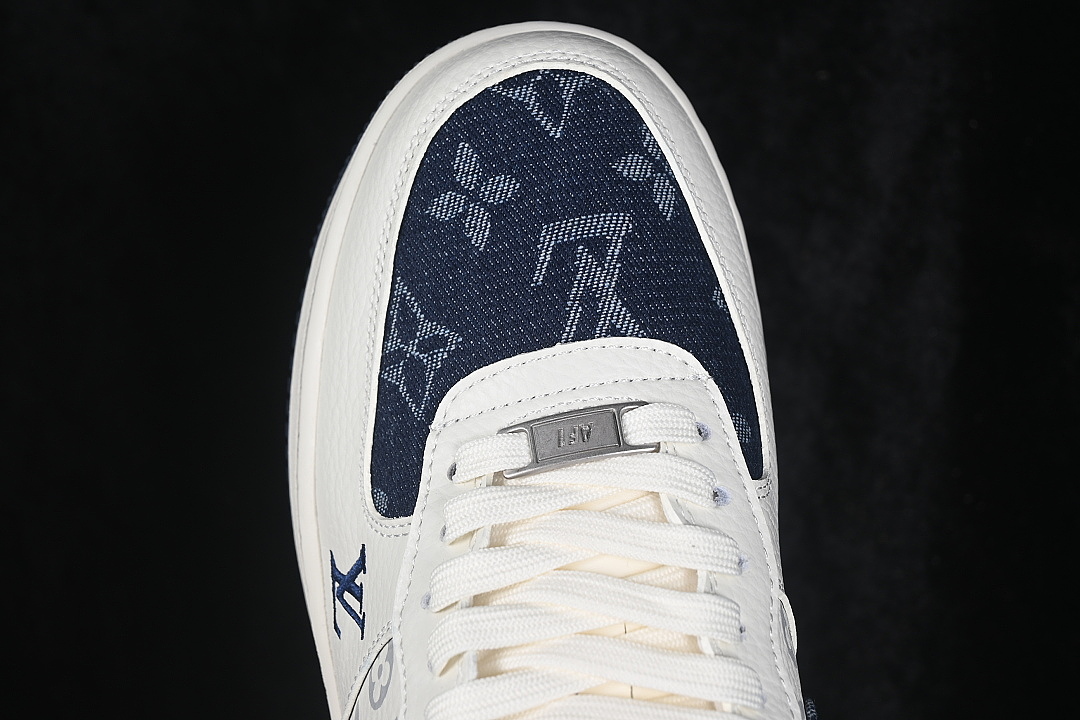 Nike [NH0601-601]-[AIR FORCE 1 07 LOW CASUAL SNEAKERS NAVY BLUE/WHITE]-[WOMAN:36-39]-[MAN:40-45] - Image 9