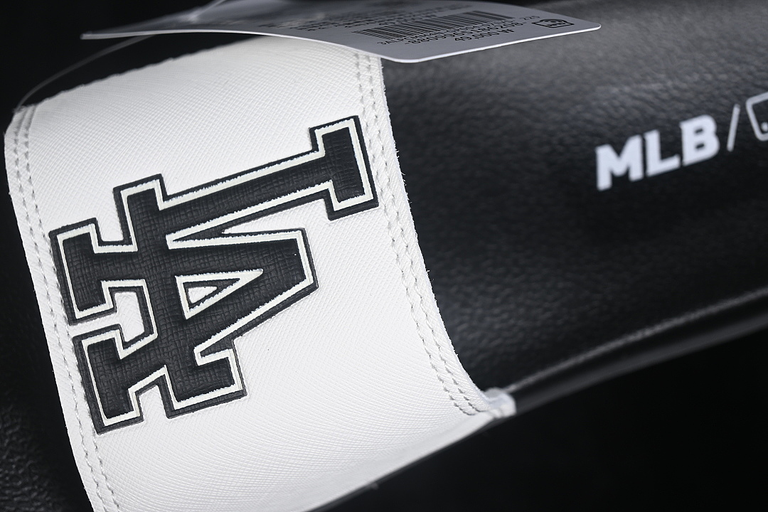 MLB [3ALPCMM4N07IVS]-[CHUNKY MOUND BASIC CASUAL SLIPPERS WHITE/BLACK]-[WOMAN:35-39]-[MAN:40-44] - Image 7