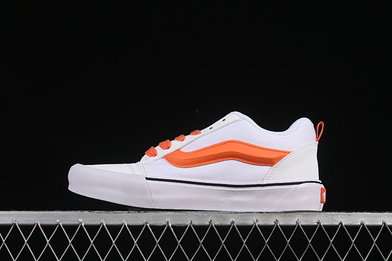 LOW-TOP RETRO CASUAL SHOES WHITE/ORANGE · VN0009QCB20, photo 1