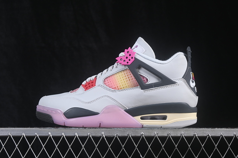 AIR Jordan 4 RETRO COMIC AJ4 PINK/WHITE/GREY · JA1135-100, photo 1