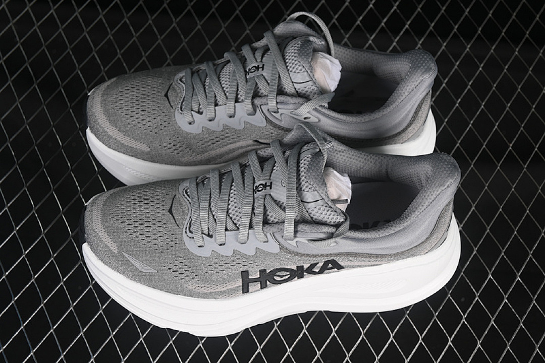 On Running [1162013 GCTC]-[HOKA ONE BONDI 9 GREY/BLACK/WHITE]-[WOMAN:36-39]-[MAN:40-45] - Image 11