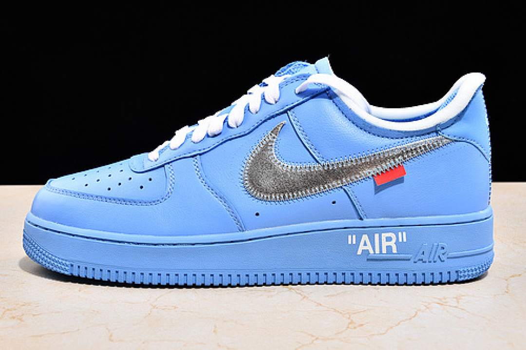 Nike [CI1173-400]-[GET AIR FORCE 1 LOW OFF-WHITE MCA UNIVERSITY BLUE/SILVER-WHITE], photo 1