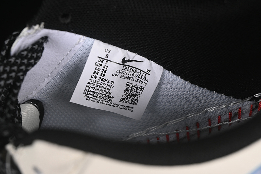 Nike [ZH2598-311]-[AIR FORCE 1 07 LOW SUPREME OFF WHITE/BLUE/GREY]-[WOMAN:36-39]-[MAN:40-45] - Image 6