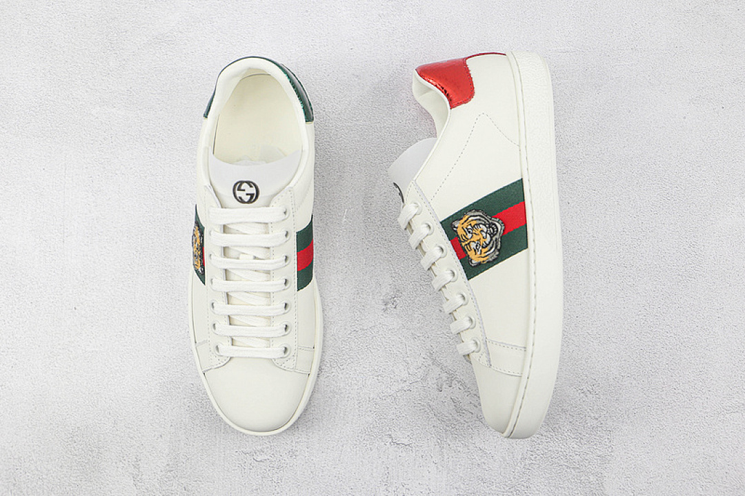 Gucci [GU*CCI ACE EMBROIDERED LOW-TOP SNEAKERS WHITE/GREEN/RED]-[WOMAN:35-39]-[MAN:40-44] - Image 3