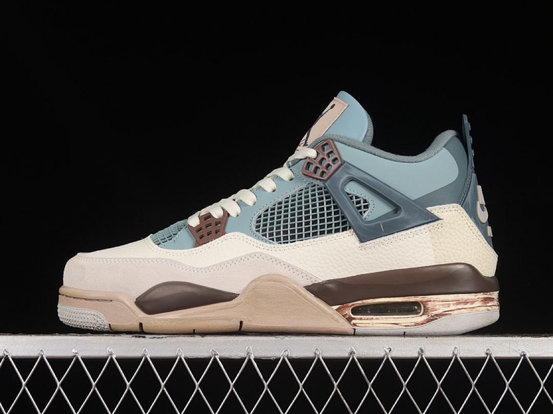 Jordan [KNCW AIR JORDAN AJ4 RETRO GREY/BROWN/BLUE]-[WOMAN:36-39]-[MAN:40-46], photo 1
