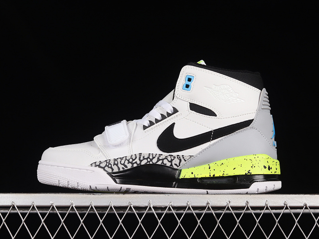 Jordan [AQ4160-107]-[JUST DON X JORDAN LEGACY 312 BILLY HOYLE WHITE/BLACK-VOLT-VIVID BLUE-WOLF (GREY]), photo 1
