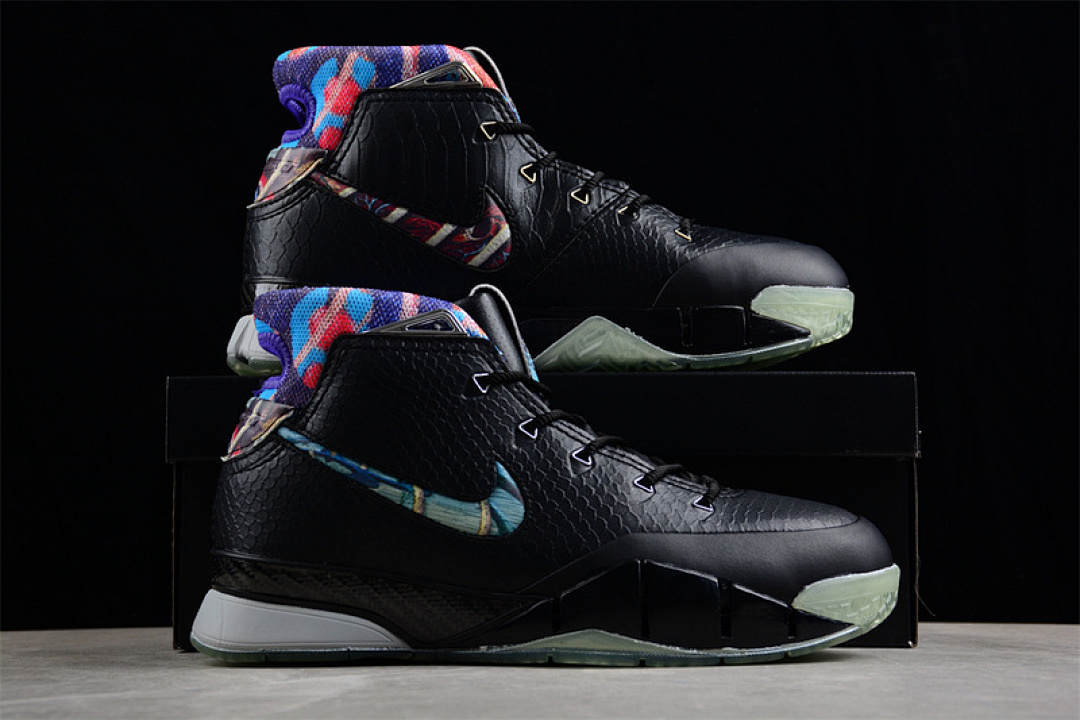 Nike [640221-001]-[ZOOM KOBE 1 BLACK/MULTI-COLOR-WOLF GREY]-[MAN:40-46] - Image 2