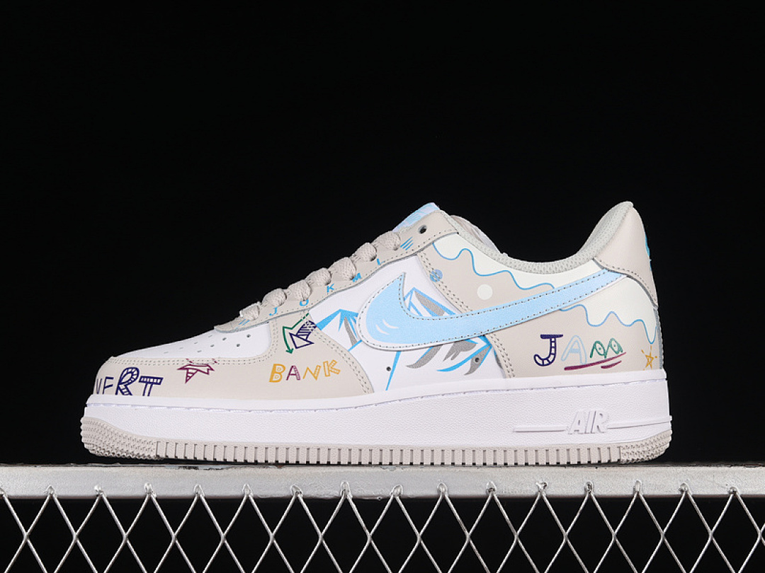 Nike Nike AIR FORCE 1 LOW 07 WHITE/LIGHT GREY/MULTI-COLOR · CW2288-219, photo 1