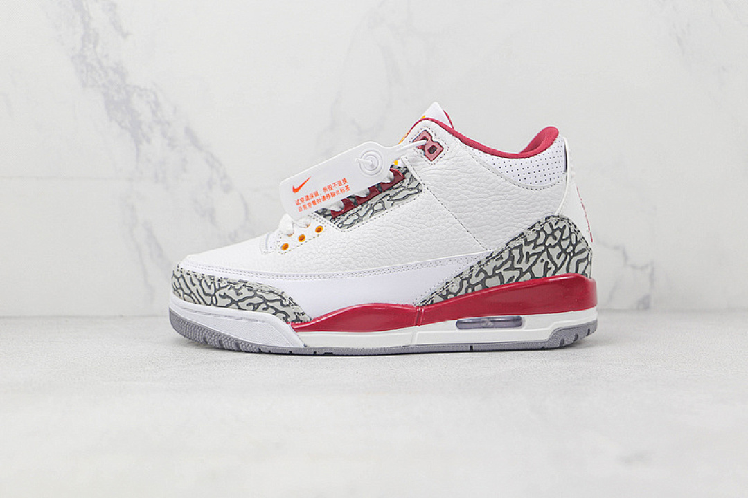 Jordan [CT8532-126]-[AIR JORDAN 3 RETRO WHITE/LIGHT CURRY/CARDINAL RED/CEMENT GREY]-[UNISEX:36-47.5], photo 1