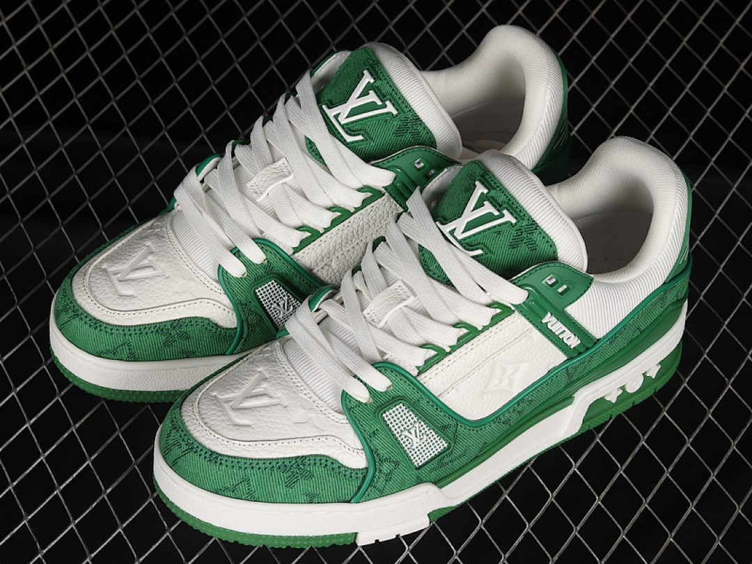 Louis Vuitton [L*V FASHION CATWALK SNEAKERS WHITE/WHITE/GREEN]-[MAN:38-46] - Image 10