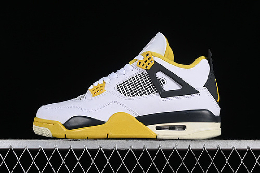 Jordan [AQ9129-101]-[AIR JORDAN 4 RETRO VIVID SULFUR WHITE/COCONUT MILK/VIVID SULFUR/ANTHRACITE], photo 1