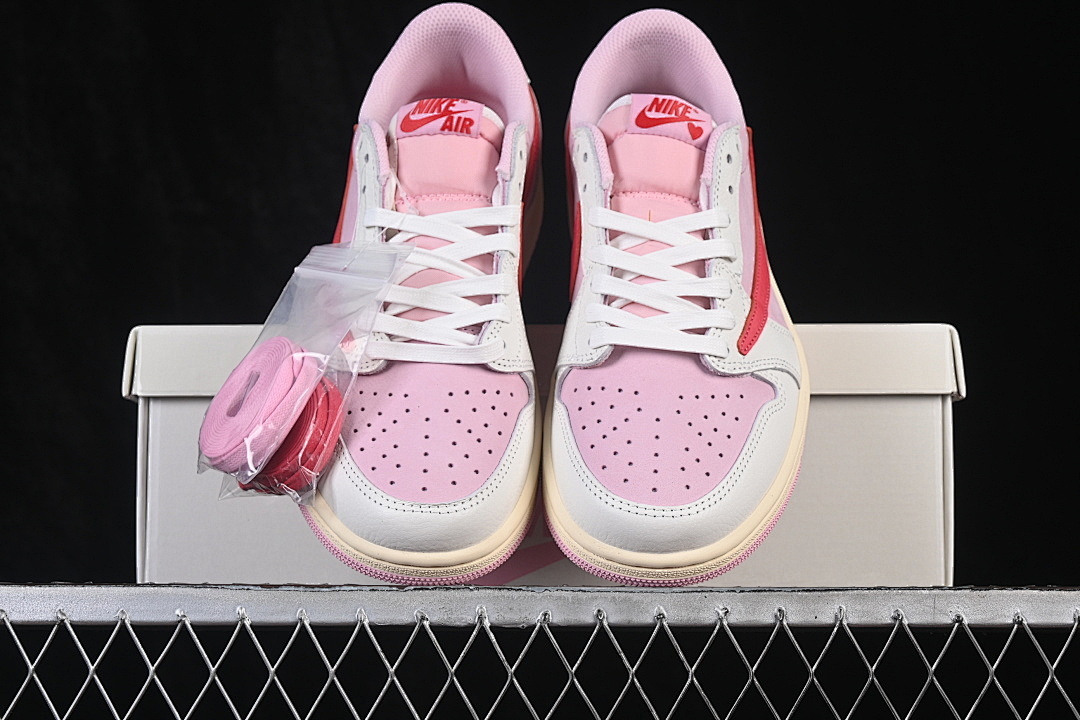 Jordan [IQ7604-101]-[JORDAN 1 RETRO LOW OG SP SAIL/TROPICAL PINK/MUSLIN]-[WOMAN:36-39]-[MAN:40-48.5] - Image 13
