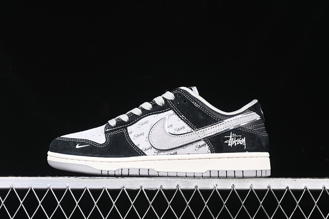 Nike SB DUNK LOW BLACK/WHITE/GREY/SILVER · XX3168-008, photo 1