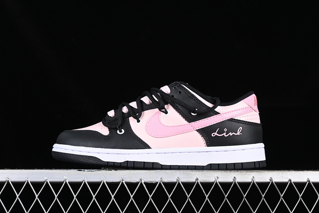 Unbranded [CW1590-100]-[DUNK LOW BLACK/PINK]-[WOMAN:35.5-41], photo 1