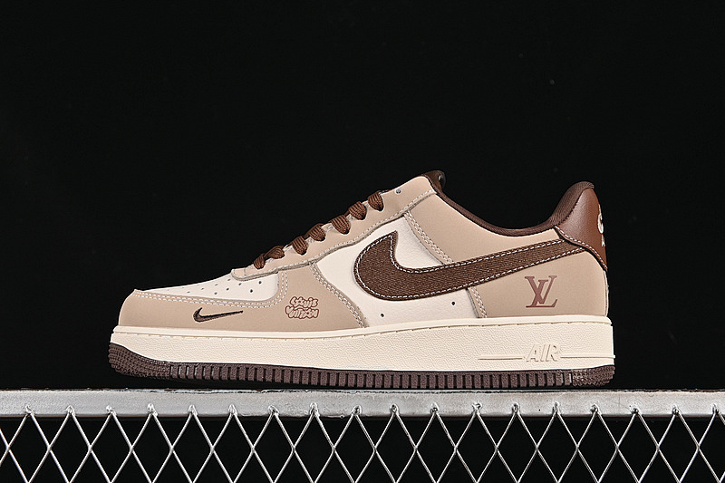Nike Nike AIR FORCE 1 07 LOW LV WHITE/BROWN/GREY · KK1988-091, photo 1