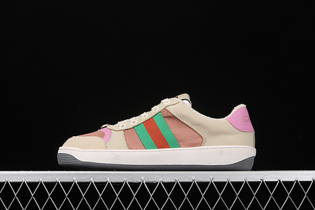 Gucci [GU*CCI ACE EMBROIDERED LOW-TOP SNEAKER BEIGE/WHITE/GREEN-PINK]-[WOMAN:35-40] - Image 2